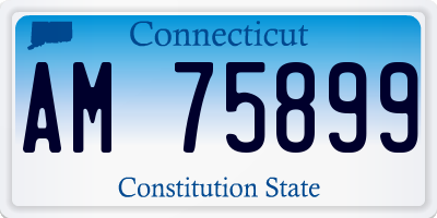 CT license plate AM75899