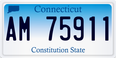 CT license plate AM75911