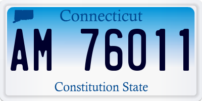 CT license plate AM76011