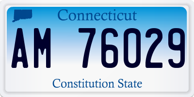 CT license plate AM76029