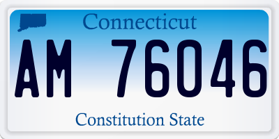 CT license plate AM76046