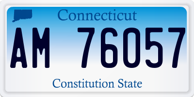 CT license plate AM76057