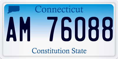 CT license plate AM76088