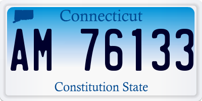 CT license plate AM76133