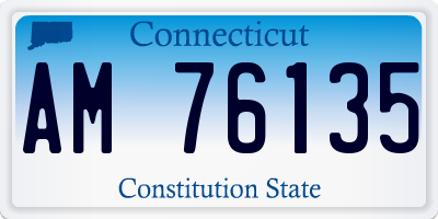 CT license plate AM76135