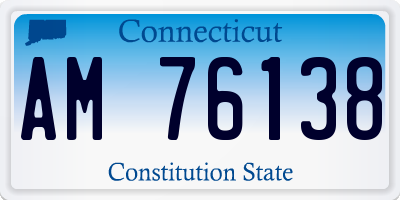 CT license plate AM76138
