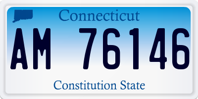 CT license plate AM76146