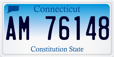 CT license plate AM76148
