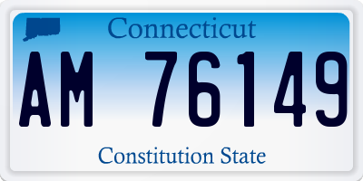 CT license plate AM76149