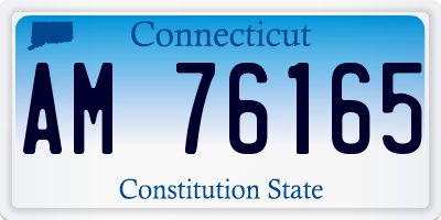 CT license plate AM76165