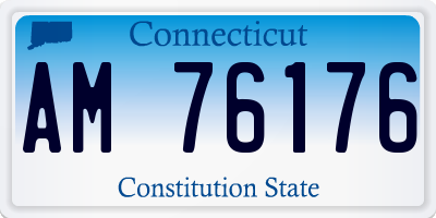 CT license plate AM76176