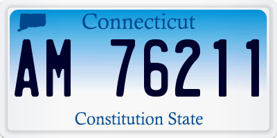 CT license plate AM76211