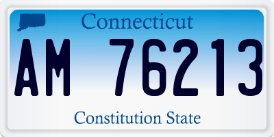 CT license plate AM76213