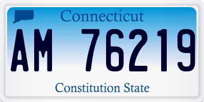 CT license plate AM76219