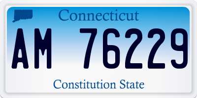 CT license plate AM76229