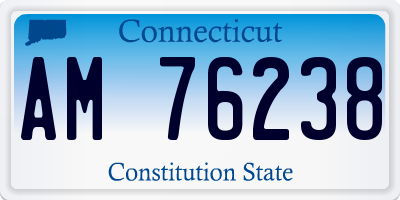 CT license plate AM76238