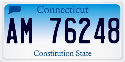 CT license plate AM76248