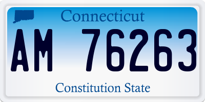 CT license plate AM76263