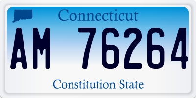 CT license plate AM76264