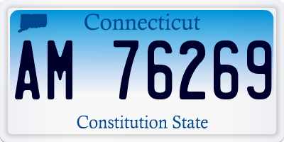 CT license plate AM76269