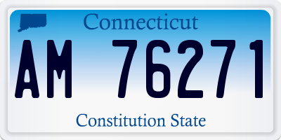 CT license plate AM76271