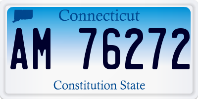 CT license plate AM76272