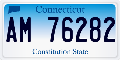 CT license plate AM76282