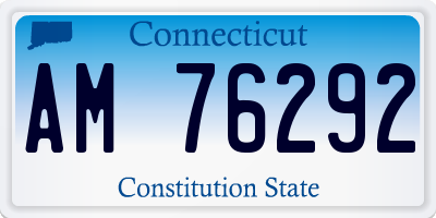 CT license plate AM76292