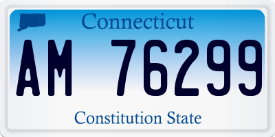 CT license plate AM76299