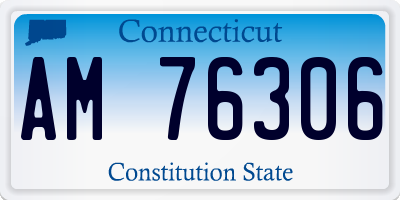 CT license plate AM76306