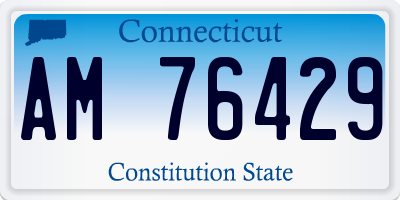 CT license plate AM76429