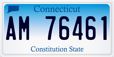 CT license plate AM76461