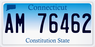 CT license plate AM76462
