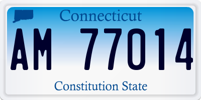 CT license plate AM77014
