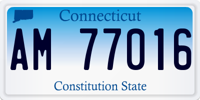 CT license plate AM77016