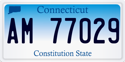 CT license plate AM77029
