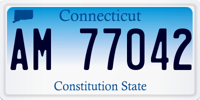 CT license plate AM77042