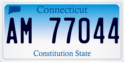 CT license plate AM77044