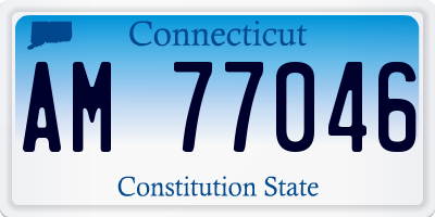 CT license plate AM77046