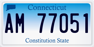 CT license plate AM77051