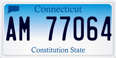 CT license plate AM77064