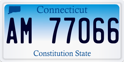 CT license plate AM77066