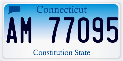 CT license plate AM77095