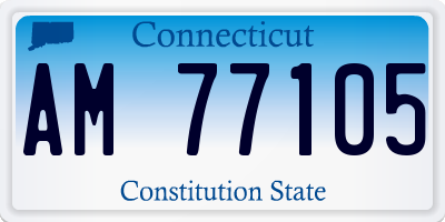 CT license plate AM77105