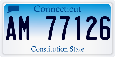 CT license plate AM77126