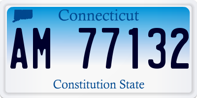 CT license plate AM77132