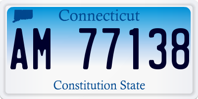 CT license plate AM77138