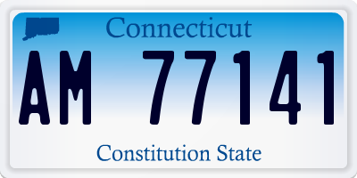 CT license plate AM77141