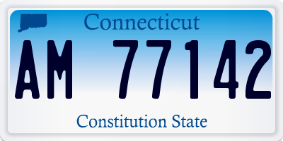 CT license plate AM77142