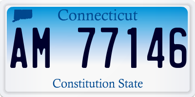 CT license plate AM77146